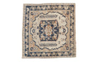 2x2 Vintage Distressed Oushak Square Rug Mat