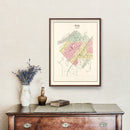Vintage Map of Bath, Illinois 1891
