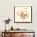 Vintage Map of Lawler, Iowa 1892