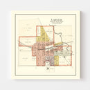 Vintage Map of Lawler, Iowa 1892