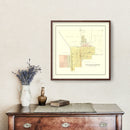 Vintage Map of Fredericksburg, Iowa 1892