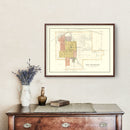 Vintage Map of New Hampton, Iowa 1892