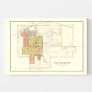 Vintage Map of New Hampton, Iowa 1892