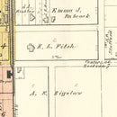 Vintage Map of New Hampton, Iowa 1892