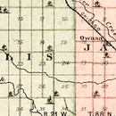 Vintage Map of Hardin County, Iowa 1892