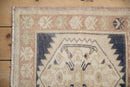 2x2 Vintage Distressed Oushak Square Rug Mat