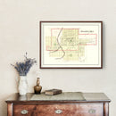 Vintage Map of Steamboat Rock, Iowa 1892