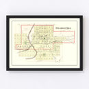 Vintage Map of Steamboat Rock, Iowa 1892