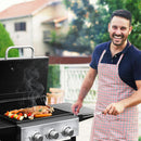 3-Burner Propane Gas Grill With Foldable Side Shelves 30,000 BTU Stainless Steel Outdoor Grill