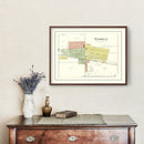 Vintage Map of Woodhull, Illinois 1893