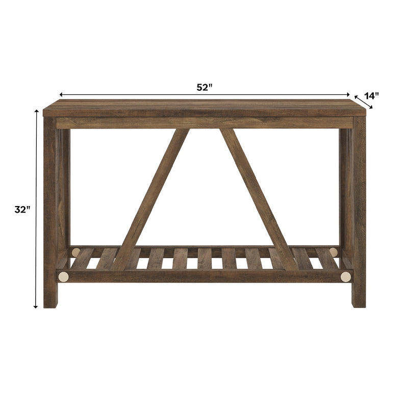 A-Frame Rustic Entry Table