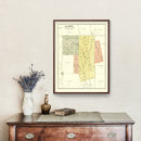 Vintage Map of Kappa, Illinois 1893