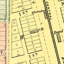 Vintage Map of Kappa, Illinois 1893