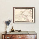 Vintage Map of Rome City, Indiana 1893