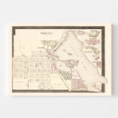 Vintage Map of Rome City, Indiana 1893
