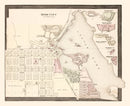 Vintage Map of Rome City, Indiana 1893