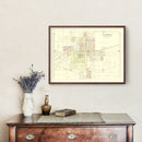 Vintage Map of Clinton, Illinois 1894
