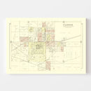 Vintage Map of Clinton, Illinois 1894
