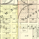 Vintage Map of Clinton, Illinois 1894