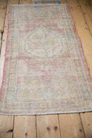 2x4.5 Vintage Distressed Oushak Rug Runner