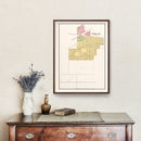 Vintage Map of Porter, Indiana 1895