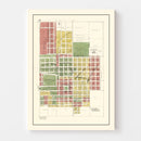 Vintage Map of Kahoka, Missouri 1896