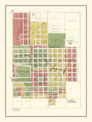 Vintage Map of Kahoka, Missouri 1896