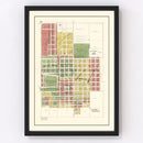 Vintage Map of Kahoka, Missouri 1896