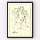 Vintage Map of Wilberforce, Ohio 1896