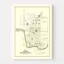 Vintage Map of Clifton, Ohio 1896