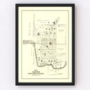 Vintage Map of Clifton, Ohio 1896