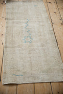 2x4.5 Vintage Distressed Oushak Rug Runner
