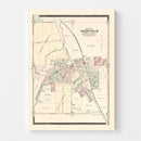 Vintage Map of Birmingham, Michigan 1896