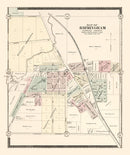 Vintage Map of Birmingham, Michigan 1896