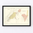 Vintage Map of Durand, Wisconsin 1896