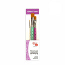 Rosa Studio Paint Brush Set N3 - FOR DECOR. synthetic round and flat. 3 pieces (N1,8,16).