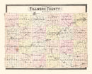 Vintage Map of Fillmore County, Illinois 1896