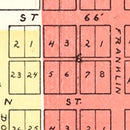 Vintage Map of Darlington, Indiana 1898