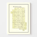 Vintage Map of Wingate, Indiana 1898