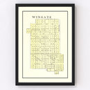 Vintage Map of Wingate, Indiana 1898