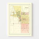 Vintage Map of Savannah, Missouri 1898