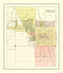 Vintage Map of Savannah, Missouri 1898