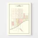 Vintage Map of Patoka, Indiana 1899