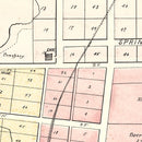 Vintage Map of Patoka, Indiana 1899
