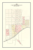 Vintage Map of Patoka, Indiana 1899
