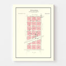 Vintage Map of Atalissa, Iowa 1899