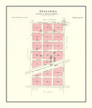 Vintage Map of Atalissa, Iowa 1899