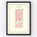 Vintage Map of Atalissa, Iowa 1899