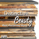 RESTORE Trail Brown 24 in. Live Edge Wood Shelf (Wood Only)