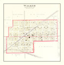 Vintage Map of Walker, Missouri 1903
